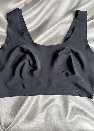 Чорний безшовний еластичний бюстик топ xl