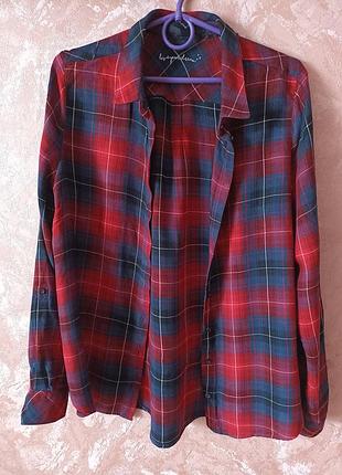 Рубашка женская теплая в клетку рубашка жеncкая