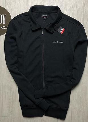 Мужская черная кофта pierre cardin, размер по факту м