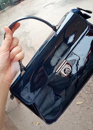 Сумочка женская кожаная лаковая