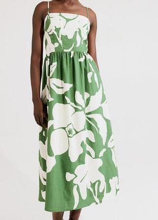 Сукня з льоном 53 % . h&m