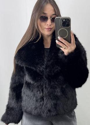 Стильная шубка из эко-меха