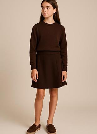 Мокасини cuple, натуральна замша, шоколадного кольору, розмір 34