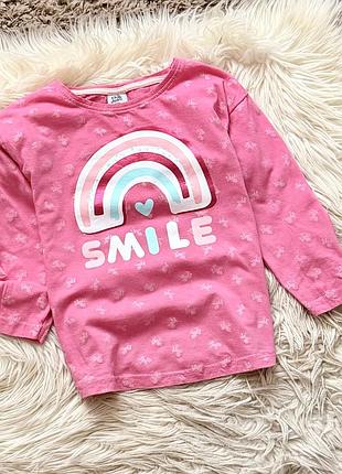 Лонгслів кофта реглан для дівчинки