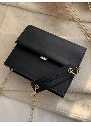 Женская чёрная сумочка 👜