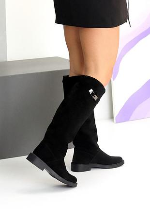 Замшевые сапоги