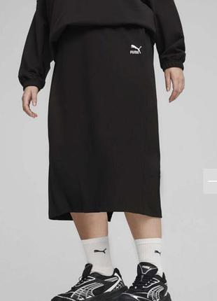 Спортивна спідниця puma міді спортивная юбка puma миди