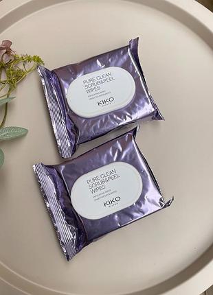Скрабуючі серветки для зняття макіяжу кіко