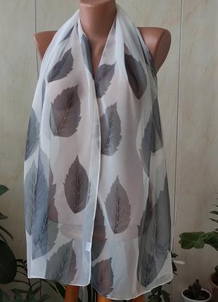 Шалик большой в храм, шарф искусственный шелк