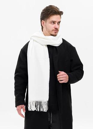 Мужской шарф without registered white