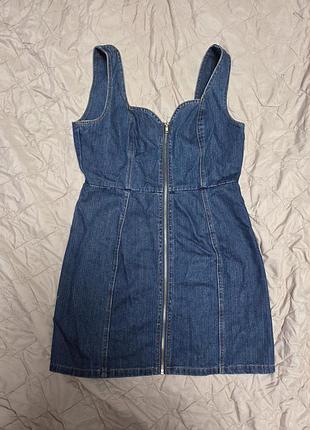 Джинсовый комбинезон-платье на замке l wild honey