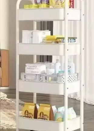 Пластикова поличка на коліщатах