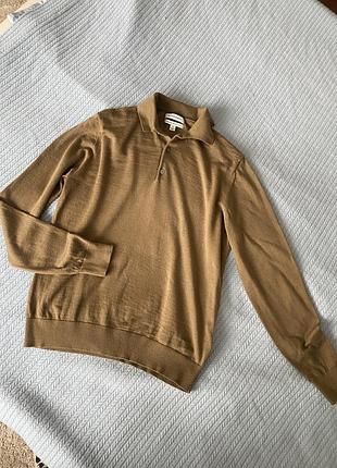 Натуральний джемпер-поло шерсть 2