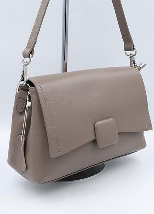 Сумка женская кожаная polina&eiterou 8536 grey