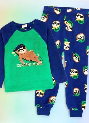 Тепла флісова піжама домашній костюм для хлопчика dunnes ірландія 140 146 152 158 164
