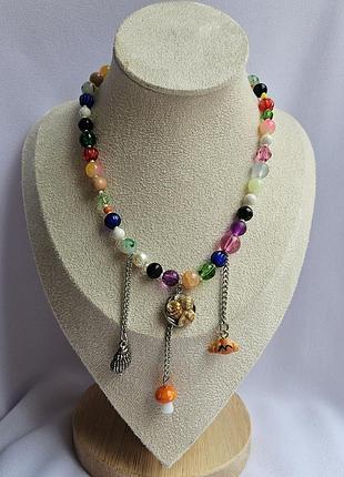 Ожерелье ручной работы, 37.5+4 см удлинитель