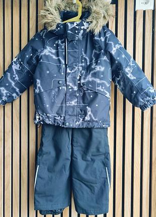Костюм зимний демисезонный куртка полукомбинезон reima