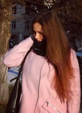 Пальто женское, 42р м-л нежно розовое