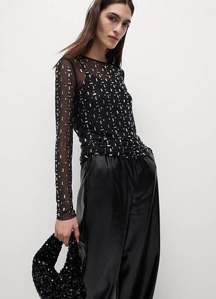 Marks & spenser 14 р гольфик сетка в камушках