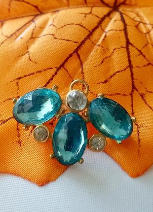 Винтажная брошь - кулон. чехия.