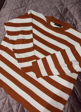 Кофта оверсайз жіноча (s) shein осінь/весна полоска