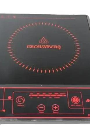 Плита настольная инфракрасная crownberg cb-1322 одна комфорка 2000вт черная