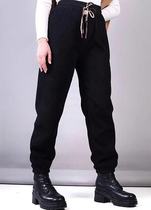 Новинка 💎 теплые брюки джоггеры вельвет на микро меху два цвета