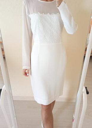 Белое кружевное платье by malene birger