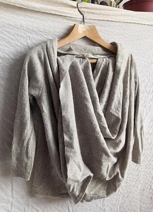 Тонкий дуже теплий домашній кардиган the barn, зацерований