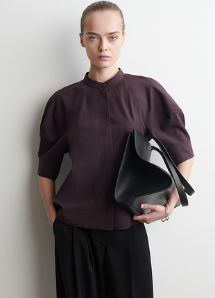 Рубашка из смеси хлопка с объемными рукавами cos 1305144001