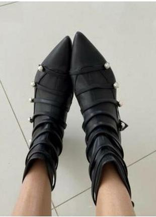 Зара сапоги ботинки классика