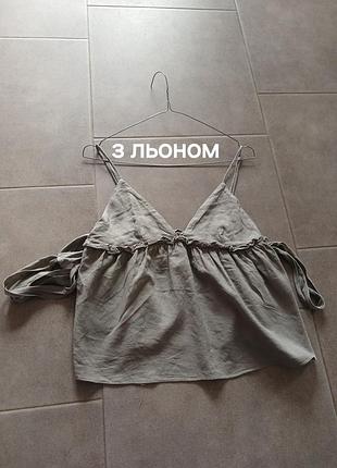 Милая майка с льном