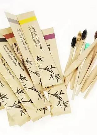 Зубна щітка бамбук ціна за 4 еко