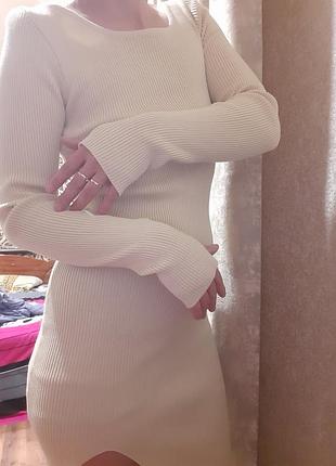 Платье тепле рубчик 42-44