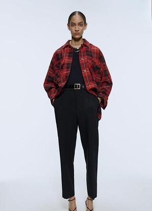 Тепла сорочка - куртка оверсайз zara оригінал іспанія