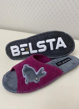 Жіночі повстяні тапочки з відкритими пальцями белста.