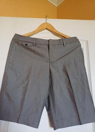 Шорты бермуды женские осенние зимние серый цвет от gap