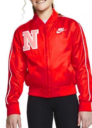 Спортивная куртка nike girls nsw оригинал из атласа