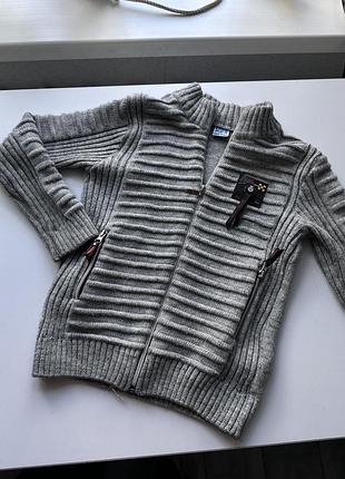 Кардиган запка свитер на замке