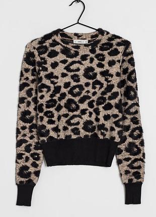Светр zara в лео принт