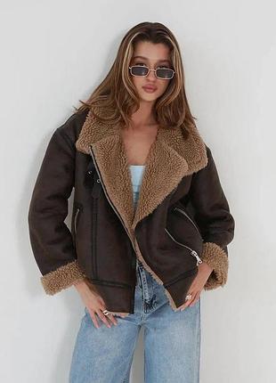 Жіноча дублянка авіатор
