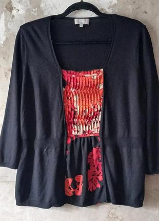 Елегантний жіночий кардиган з вставкою від per una