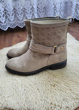 Ботильоны guess из натуральной замши, размер 36