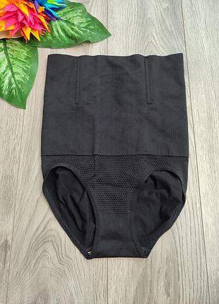 Післяпологові коригуючи трусики-бандаж корсет-трусики утяжка живота чорні утягуючі трусики