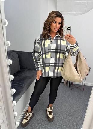 Теплая флисовая рубашка