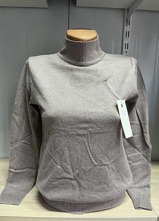 Стійка кашемірова  кольору капучино в розмірах від 44 по 50