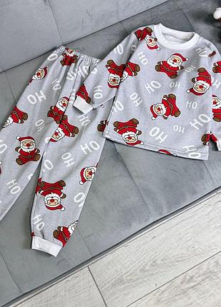 Пижама санта, серая