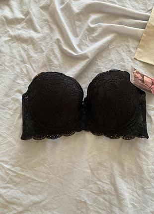 Бюст ліф чорний в