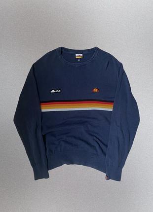 Чоловічий бавовняний светр кофта ellesse з нашивками