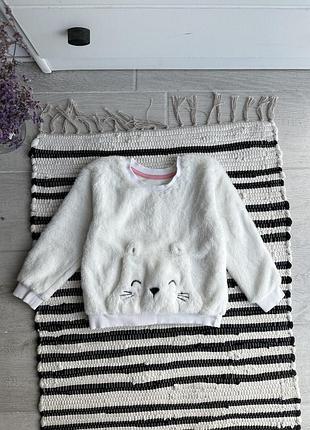 Пухнастий мягенький свитшот
